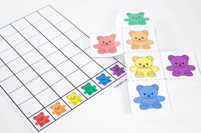 Rainbow Bear Graph For Colors Free Printable Life Over Cs