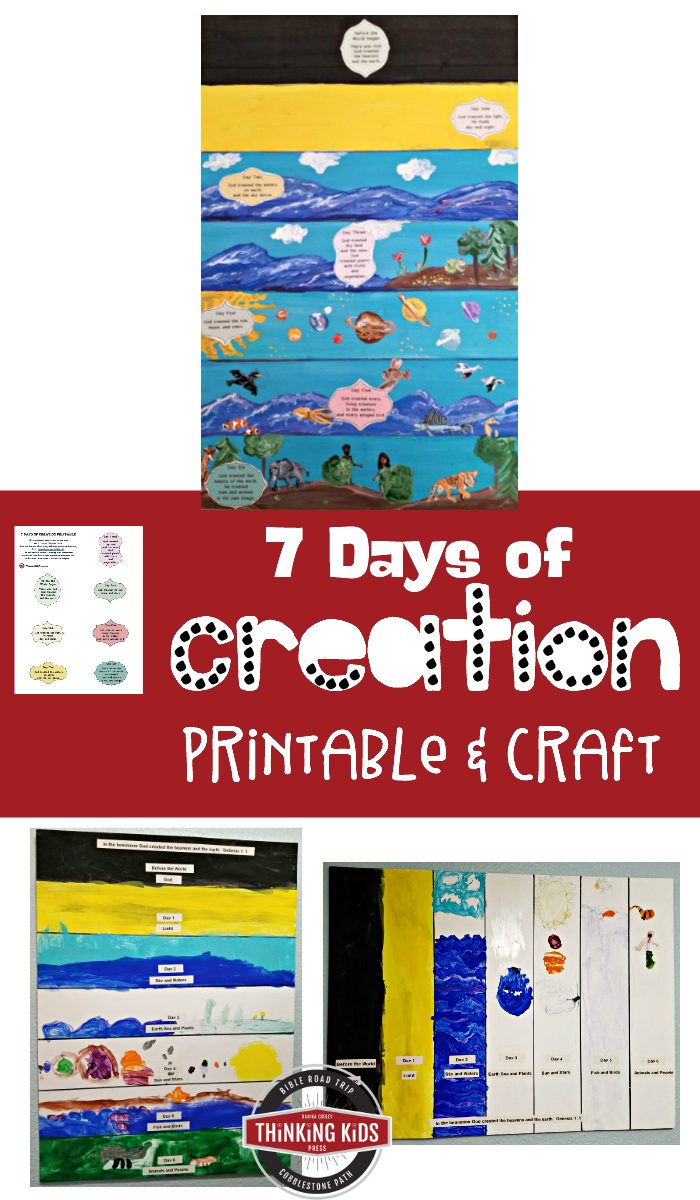 Seven Days Of Creation Art Project with FREE Printable 