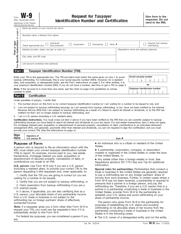 The IRS W9 Form It s Important If You Want To Get Paid 