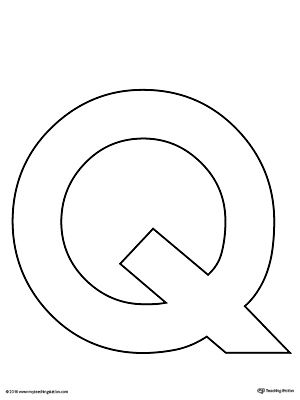 Uppercase Letter Q Template Printable Letter Q Crafts 