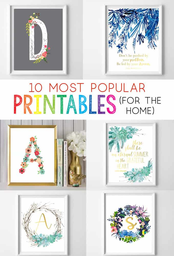 Wall Art On The Cheap Top 10 Most Popular Free Printables 