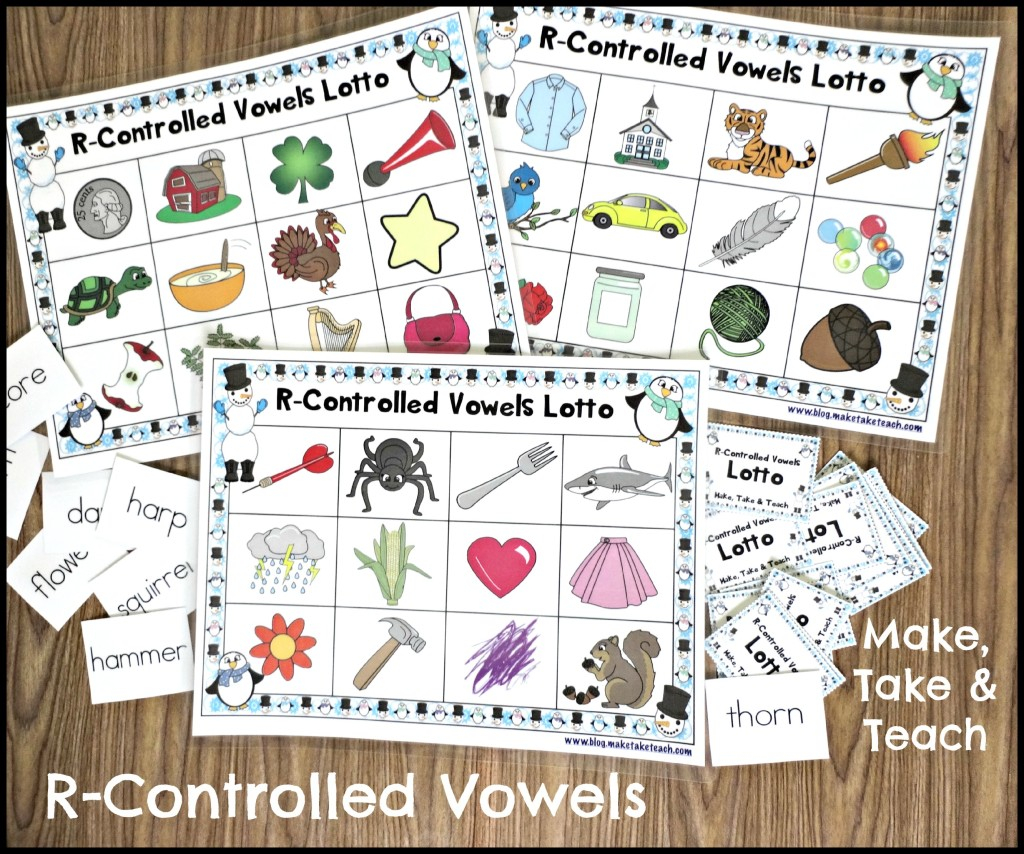 Winter Themed Activities For Teaching R Controlled Vowels 