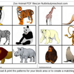 Zoo Animal Printables For Block Corner Or Matching Game
