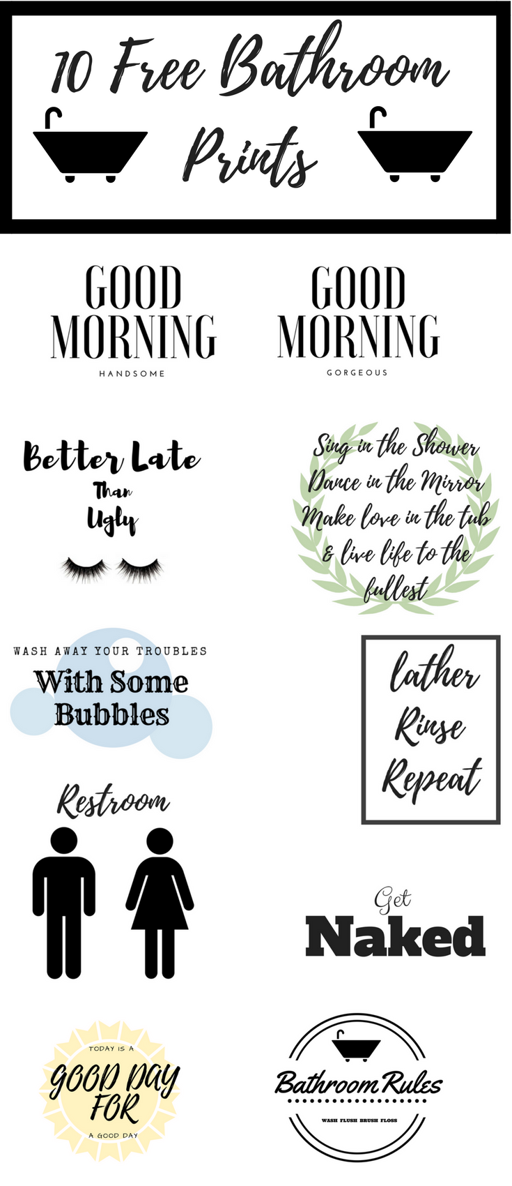 10 Free Bathroom Printables For Any Bathroom Any Decor 