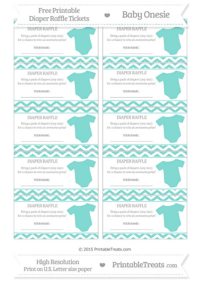 10 Free Printable Diaper Raffle Tickets