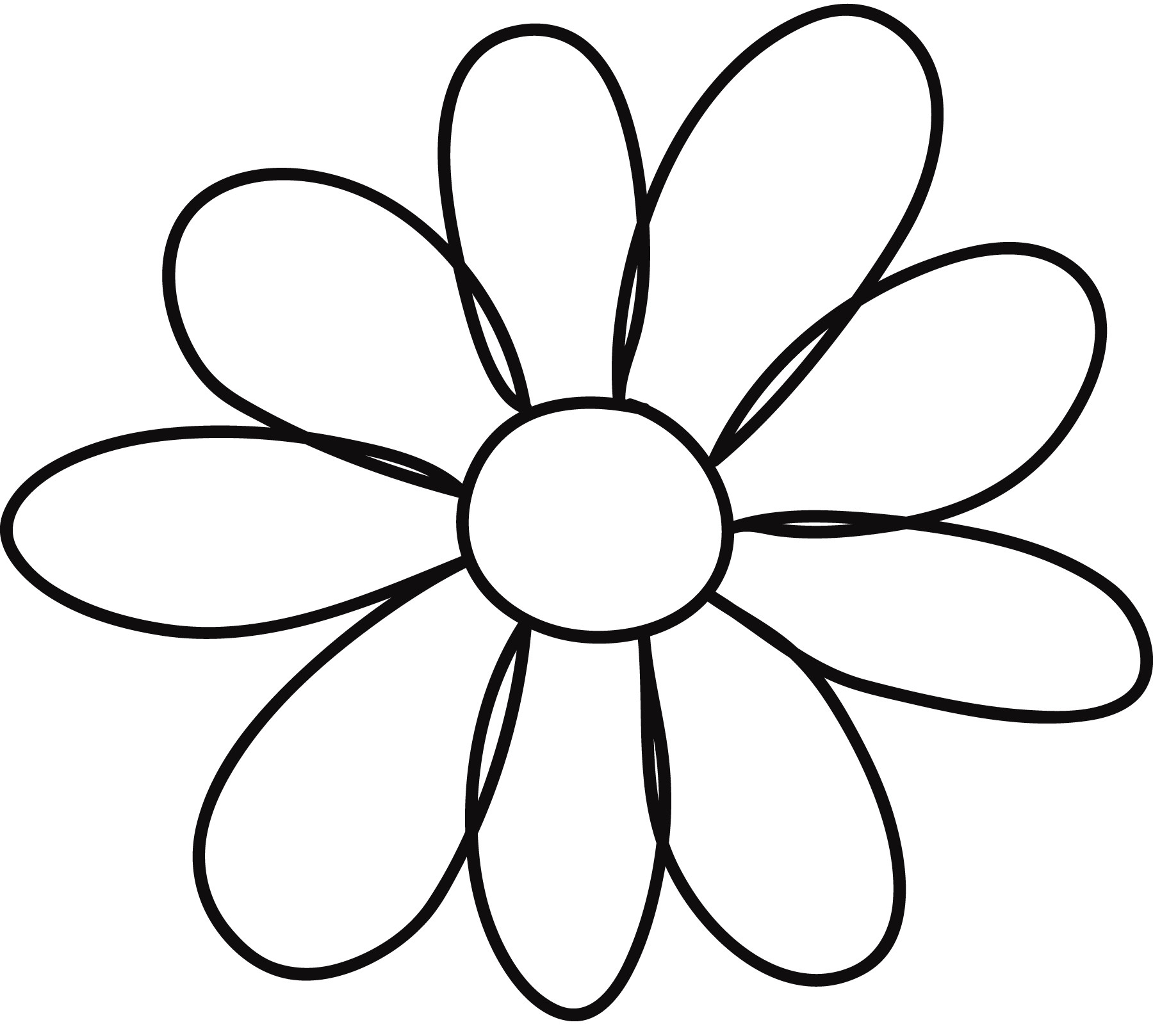 10 Petal Flower Template ClipArt Best ClipArt Best