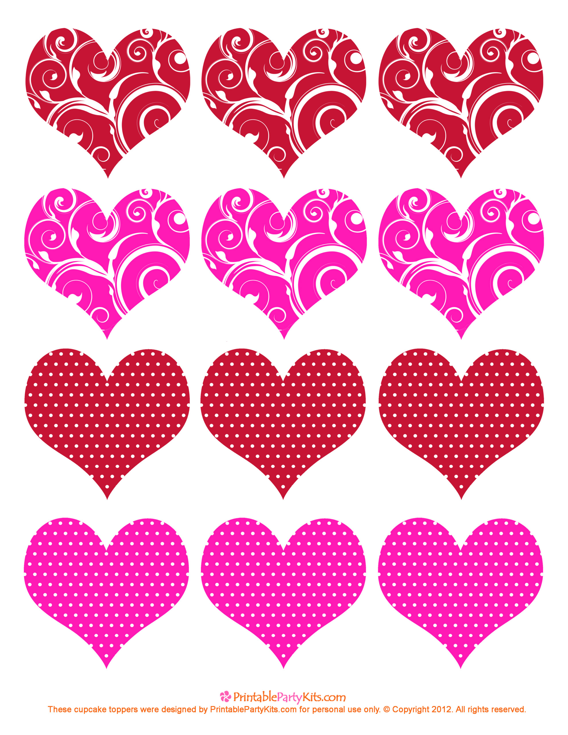 11 Valentine Heart Template Images Free Printable 