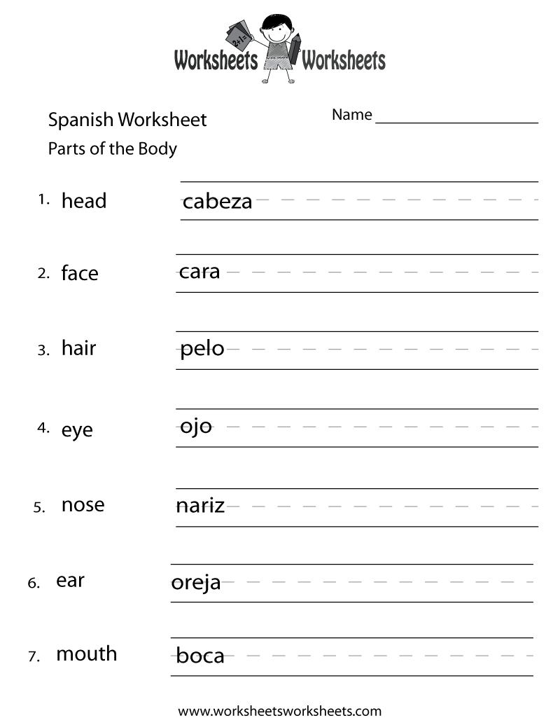 15 Best Images Of Algebra Worksheets In Spanish Beginner 