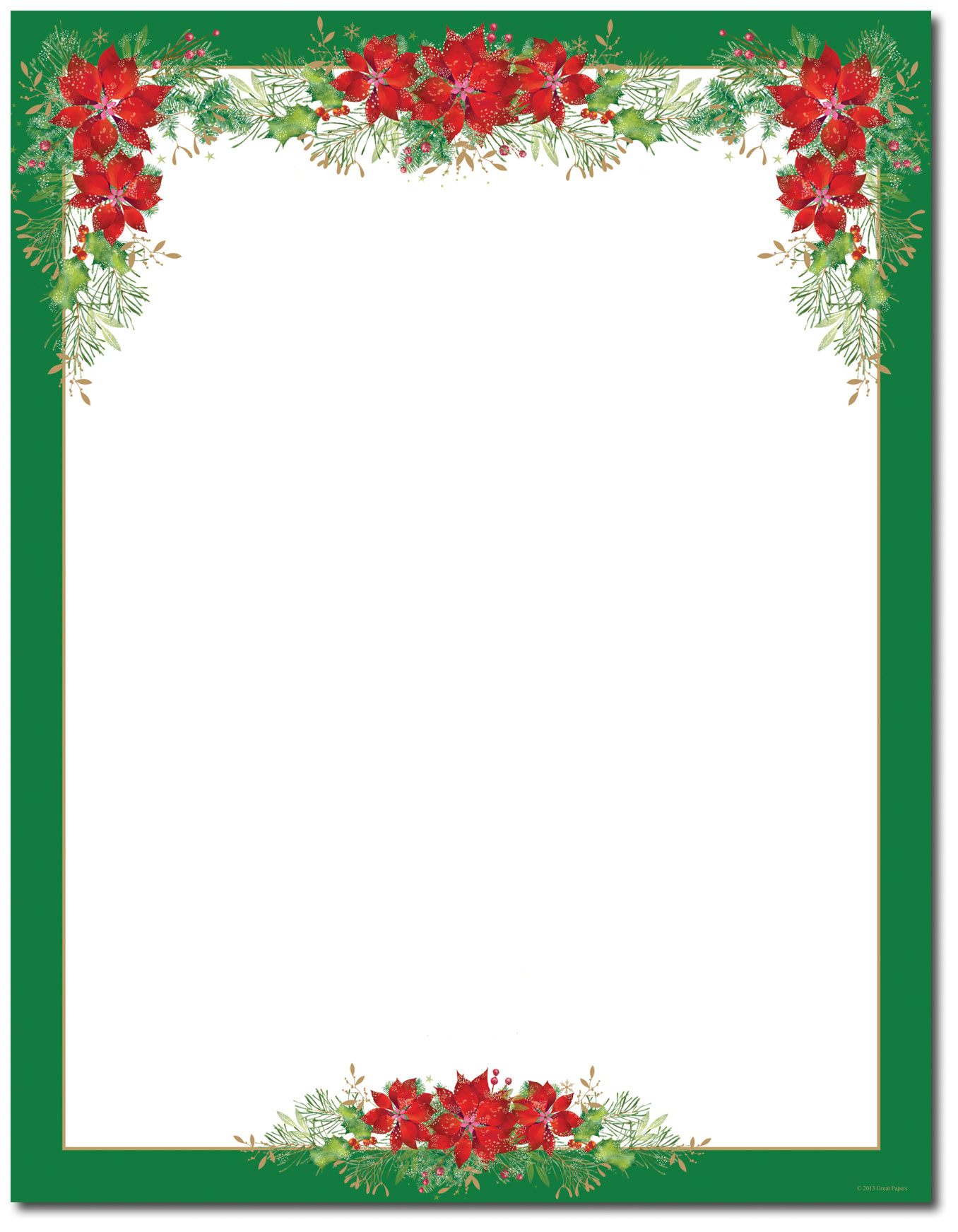 15 Poinsettia Page Border Designs Images Free Printable 