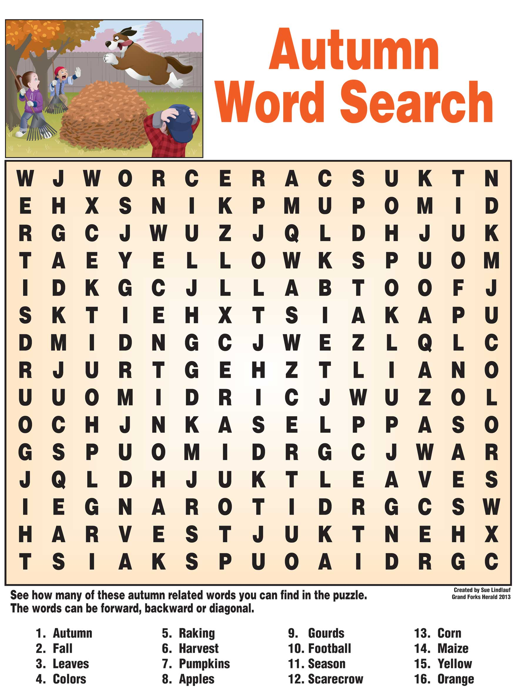 18 Fun Fall Word Search Puzzles KittyBabyLove