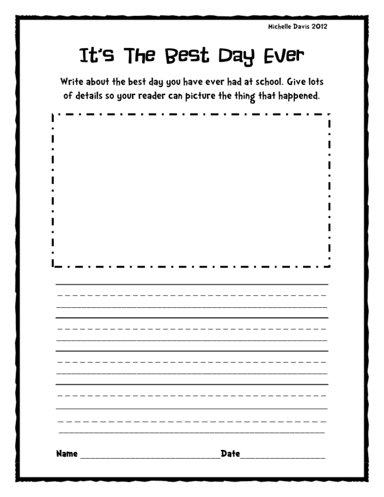 2nd Grade Writing Worksheets Free Printable