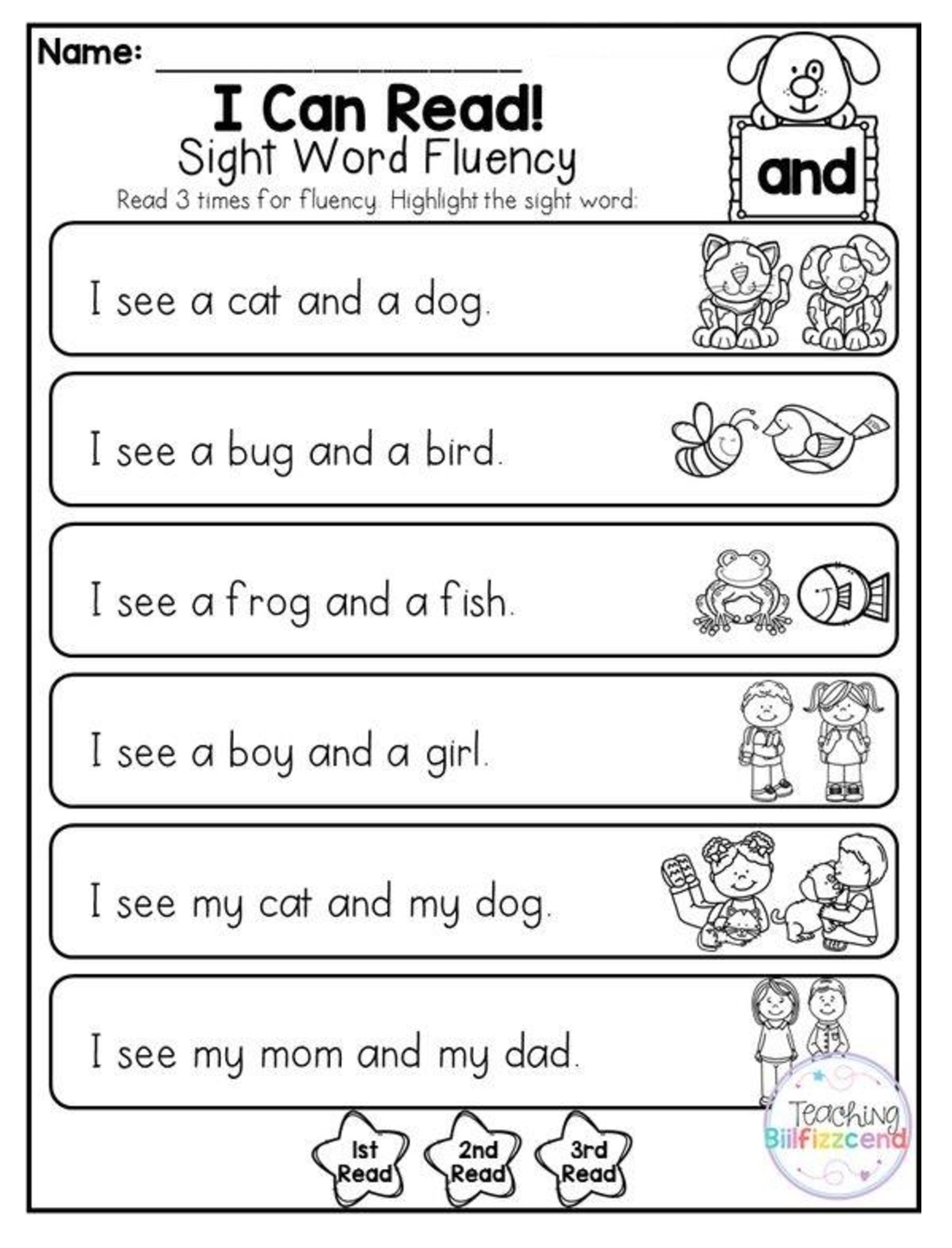 1st Grade Reading Comprehension Worksheets Printable PDF 