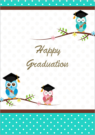 22 Charming Printable Graduation Cards KittyBabyLove