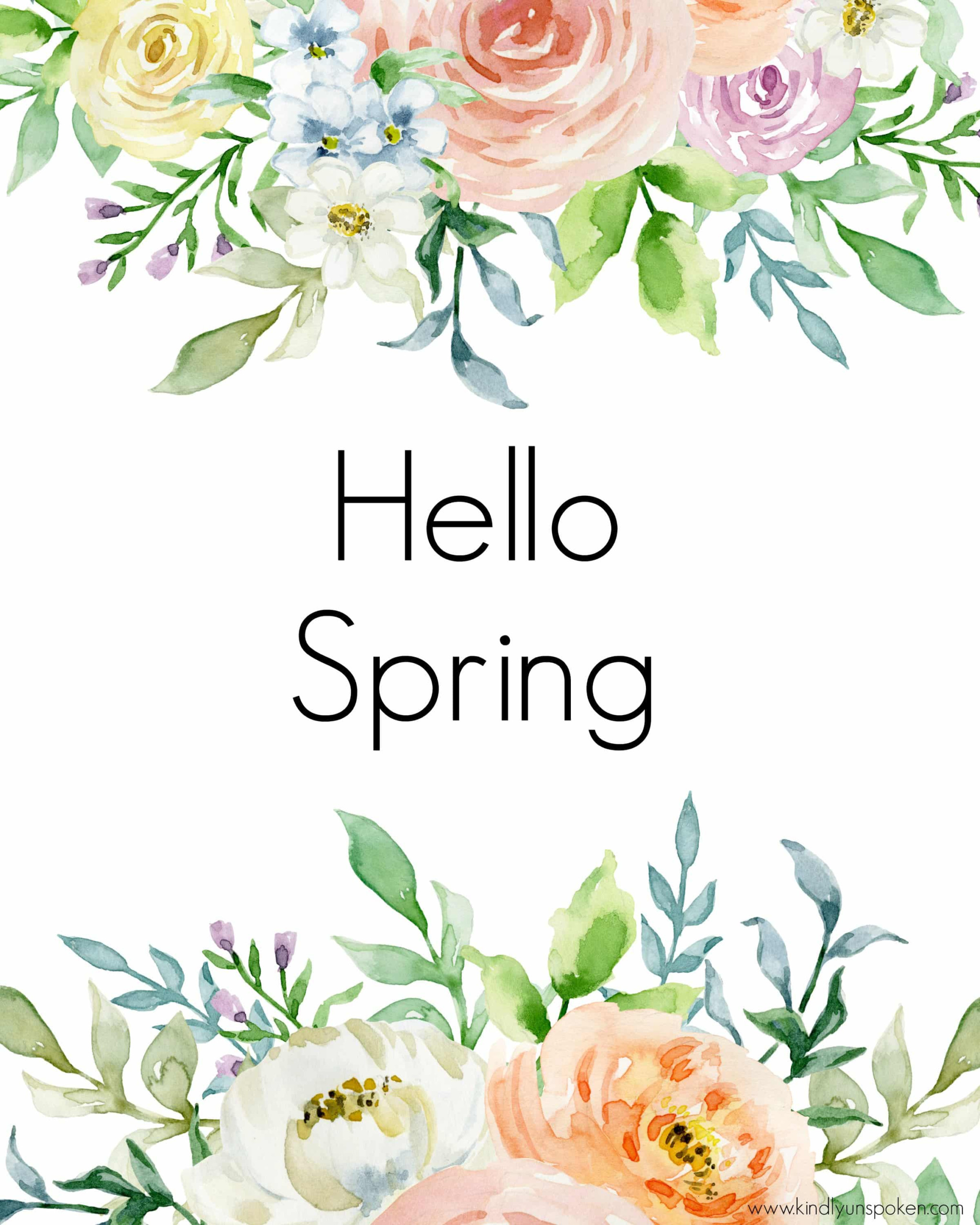 3 Free Spring Printables To Brighten Up Your Home Kindly 