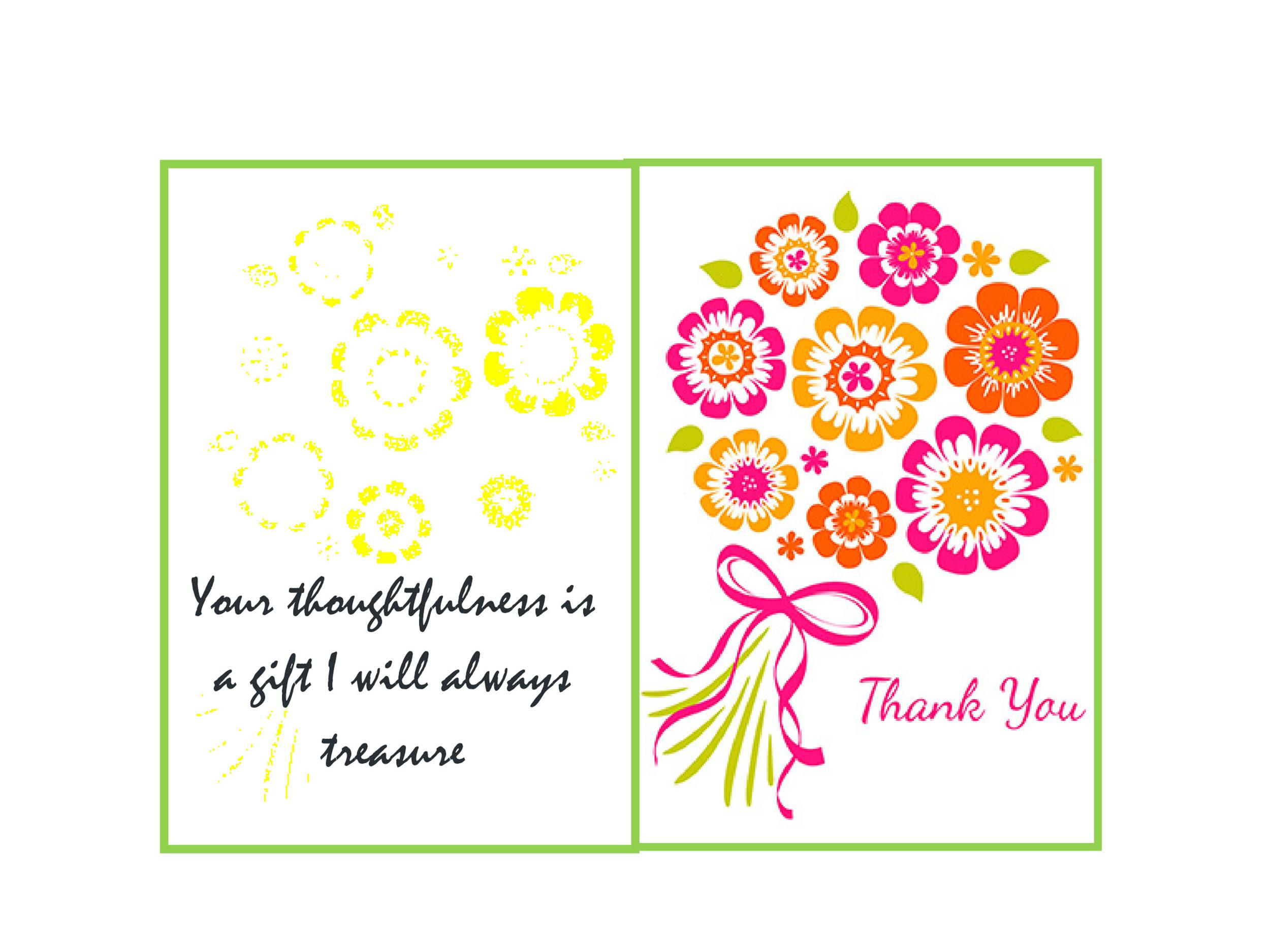 30 Free Printable Thank You Card Templates Wedding 