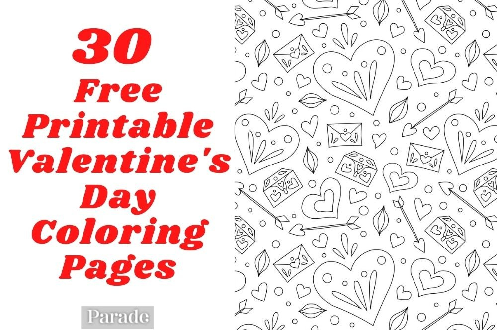 30 Valentine s Day Coloring Pages Free Printable For 