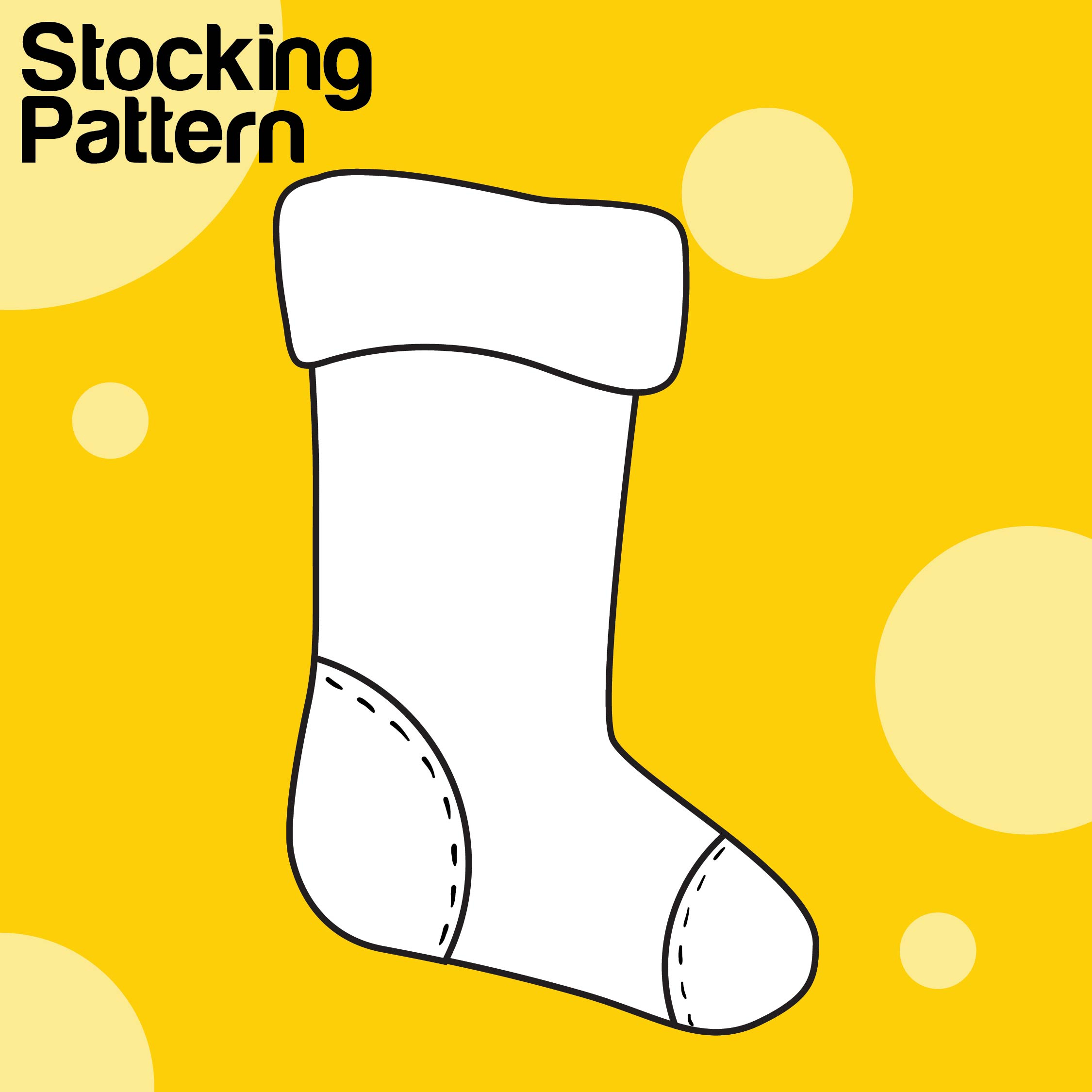 4 Best Christmas Stocking Template Printable Printablee