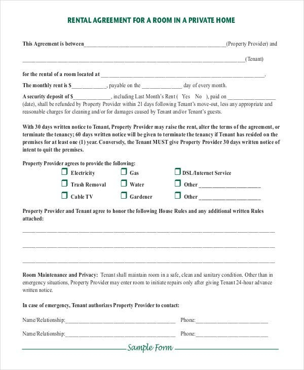 44 Simple Rental Agreement Templates PDF Word Free 