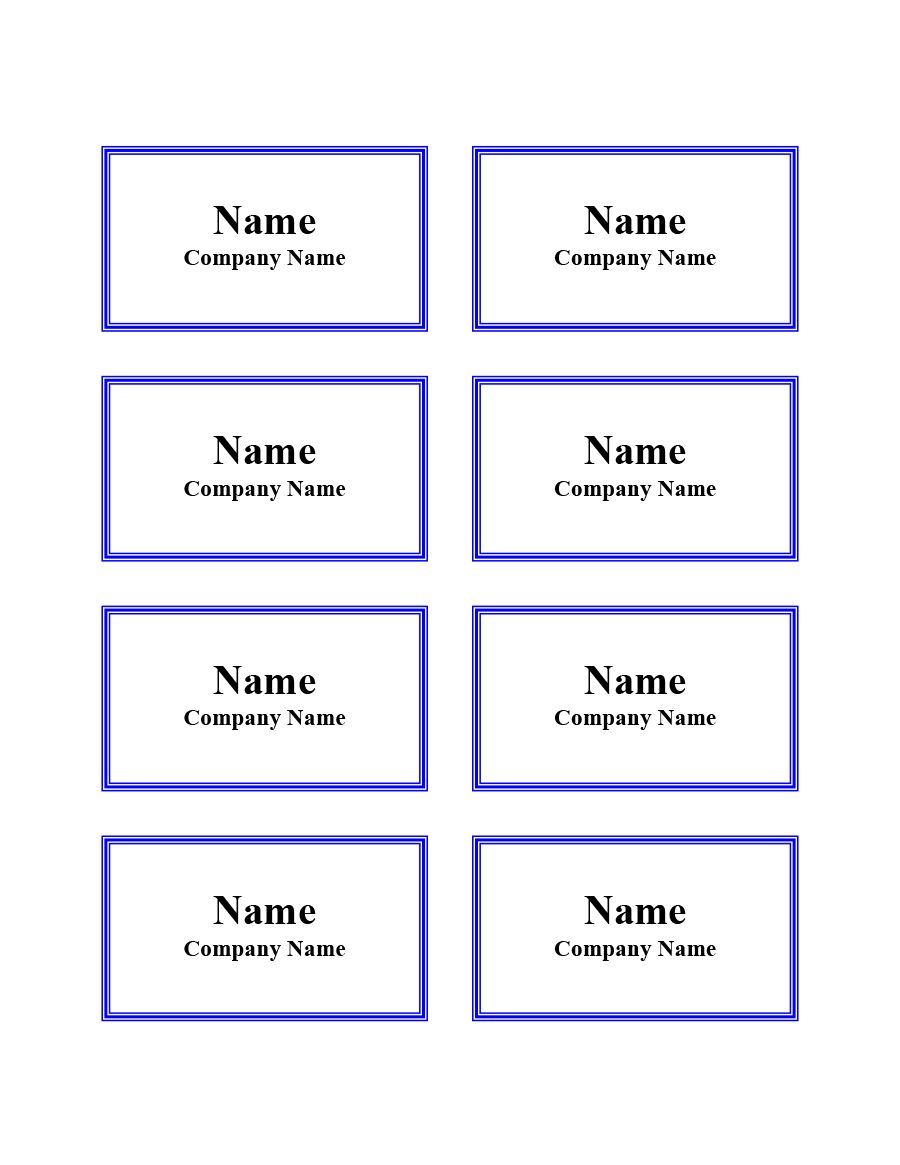 47 Free Name Tag Badge Templates TemplateLab