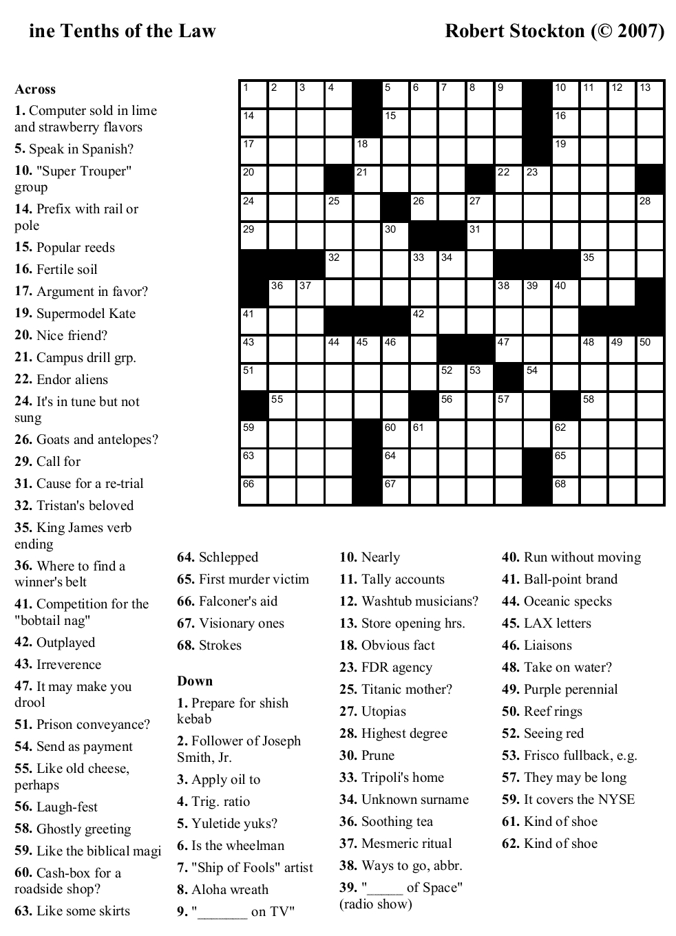 5 Best Images Of Printable Christian Crossword Puzzles 