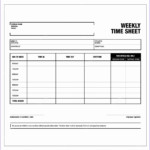 6 Weekly Timesheet Excel Template Excel Templates