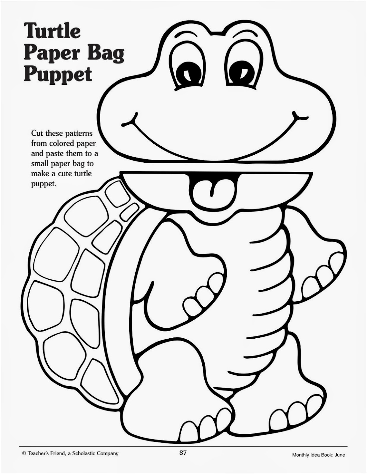 Best Paper Bag Puppets Printable Derrick Website