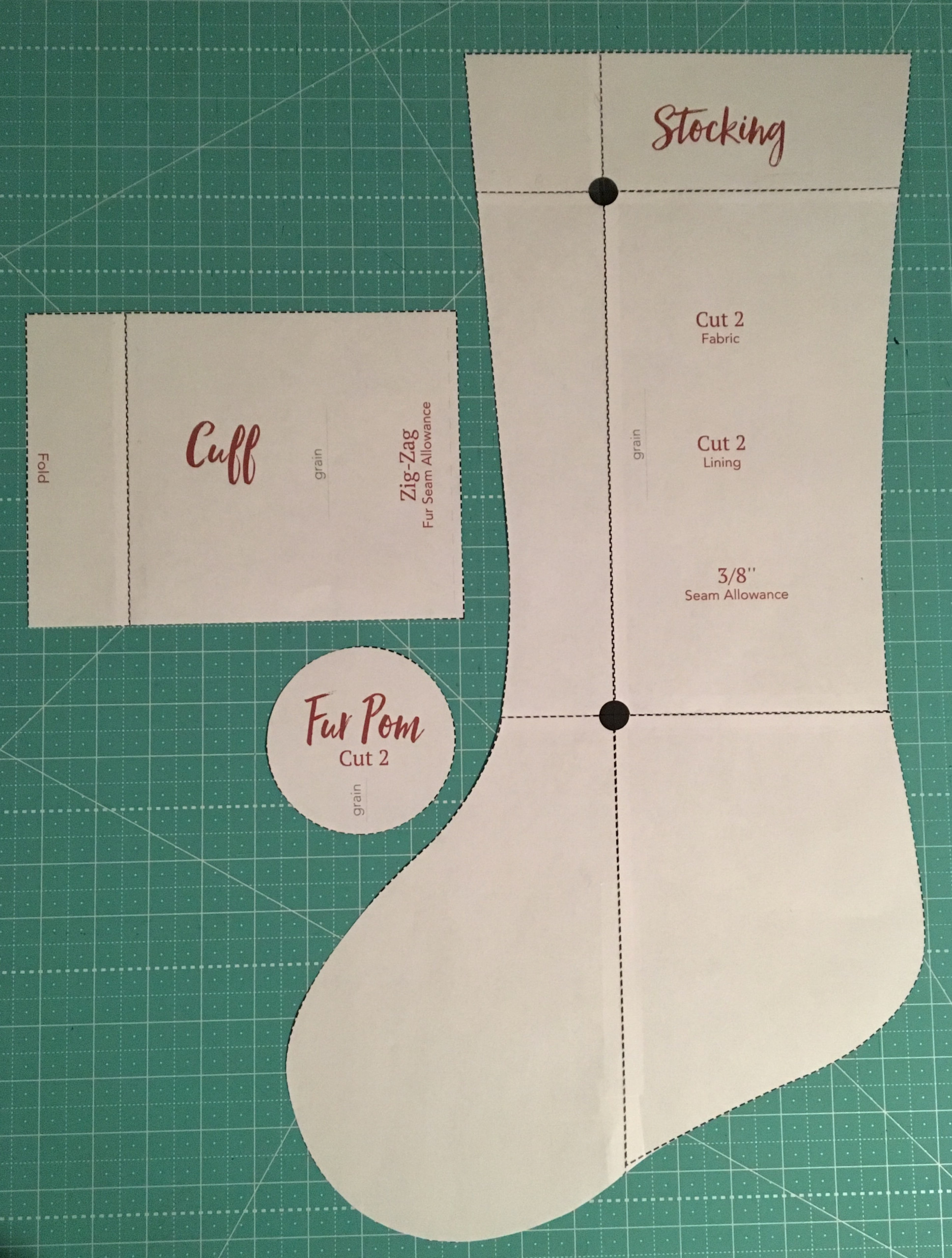 Free Printable Christmas Stocking Pattern FreePrintableTM FreePrintableTM