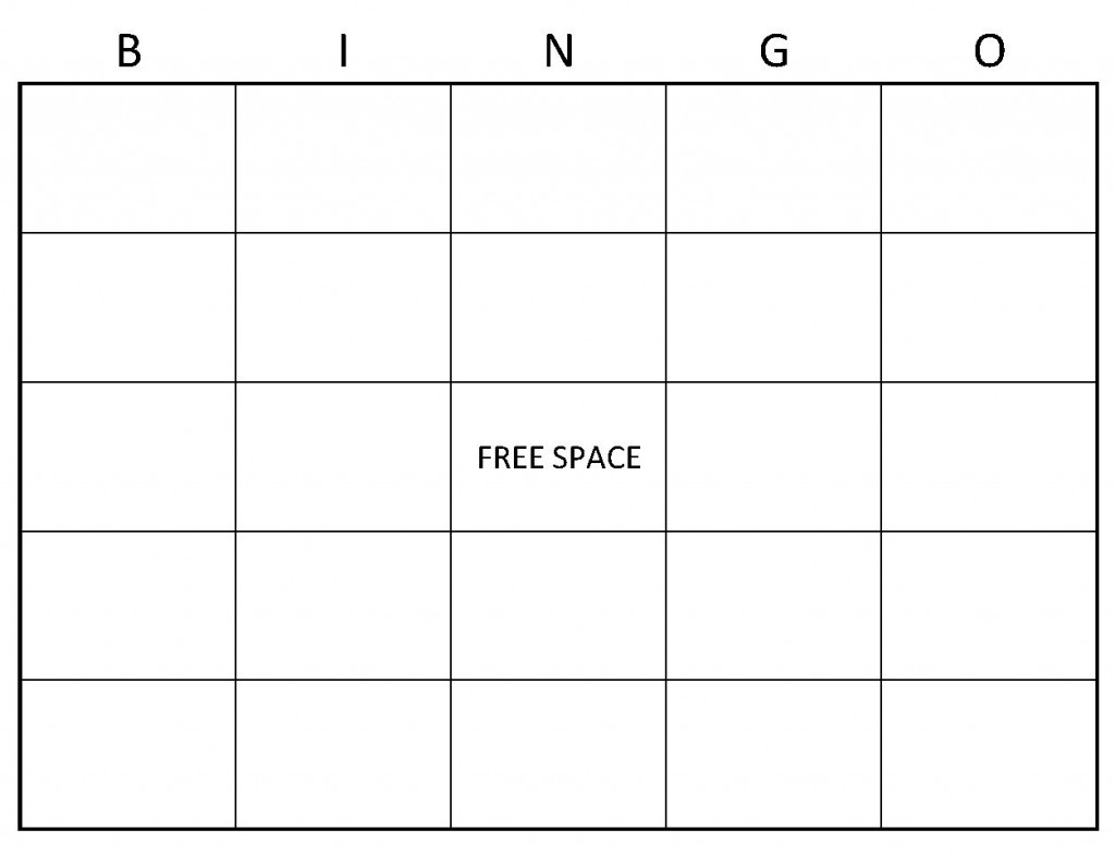 Blank Bingo Cards Blank Bingo Card Template