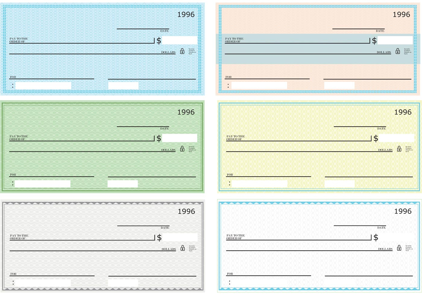 Blank Check Vector Pack Download Free Vectors Clipart 