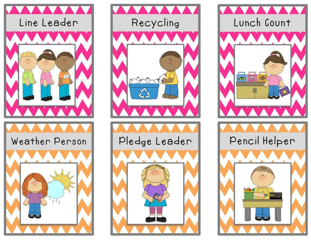 Free Printable Preschool Job Chart Pictures FreePrintableTM FreePrintableTM