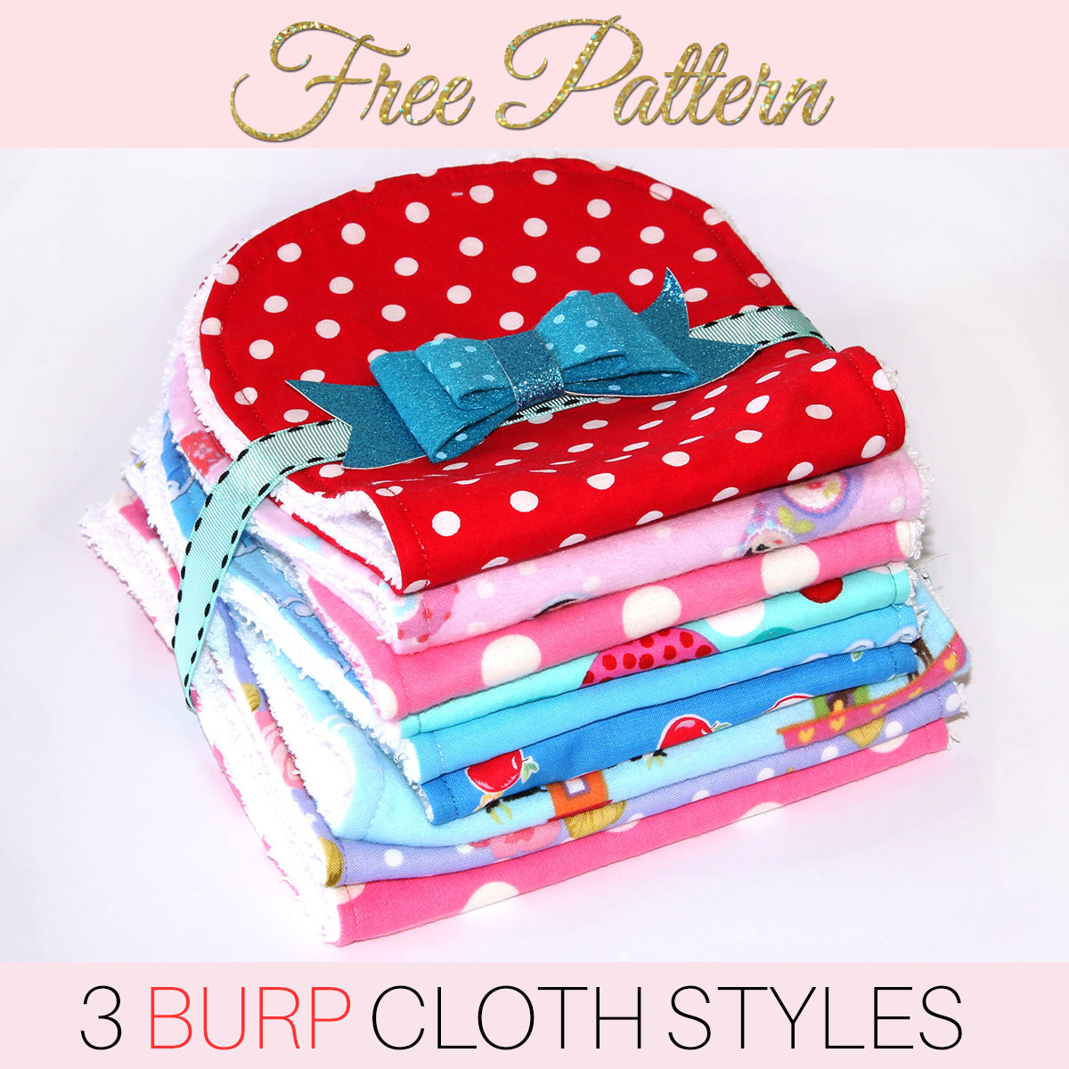 Burp Cloth Pattern Free Printable Pattern For 3 Styles 