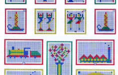 Cheerful Icons From A 1960s Peg Toy Lego Mosaic