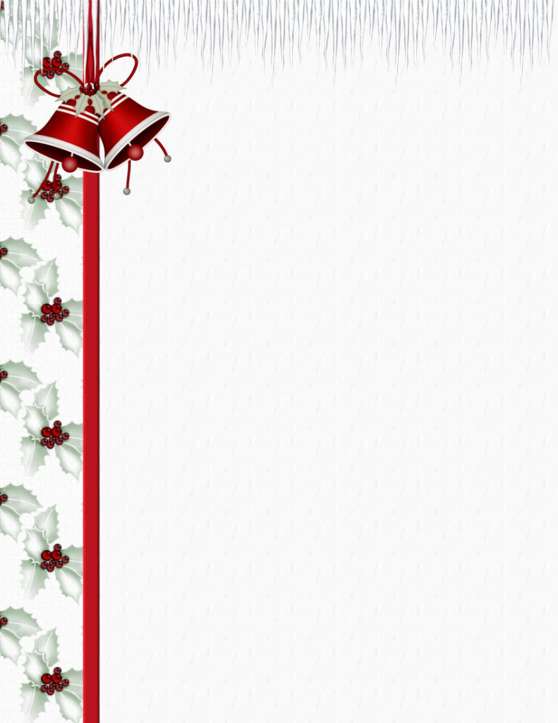 Christmas 2 FREE Stationery Template Downloads