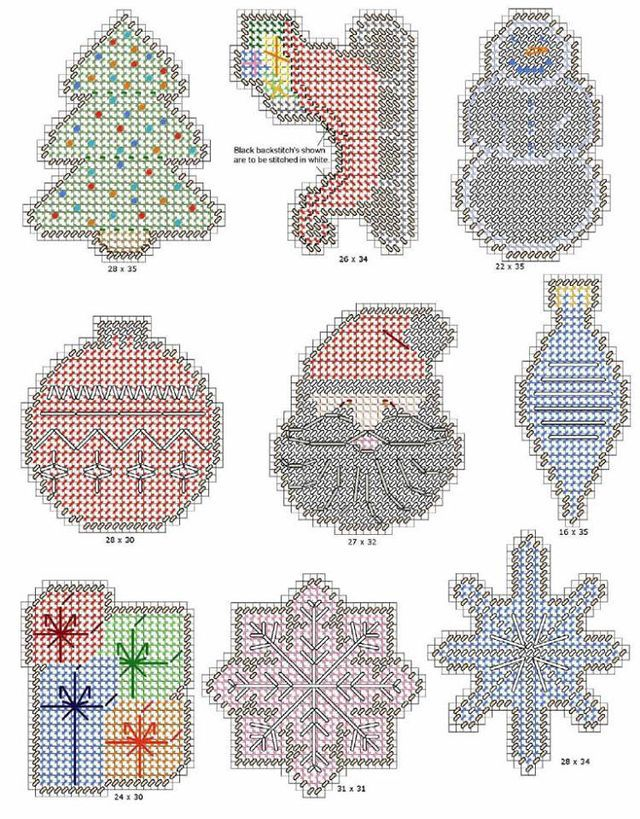 Christmas Magnets Plastic Canvas Patterns Free Plastic 