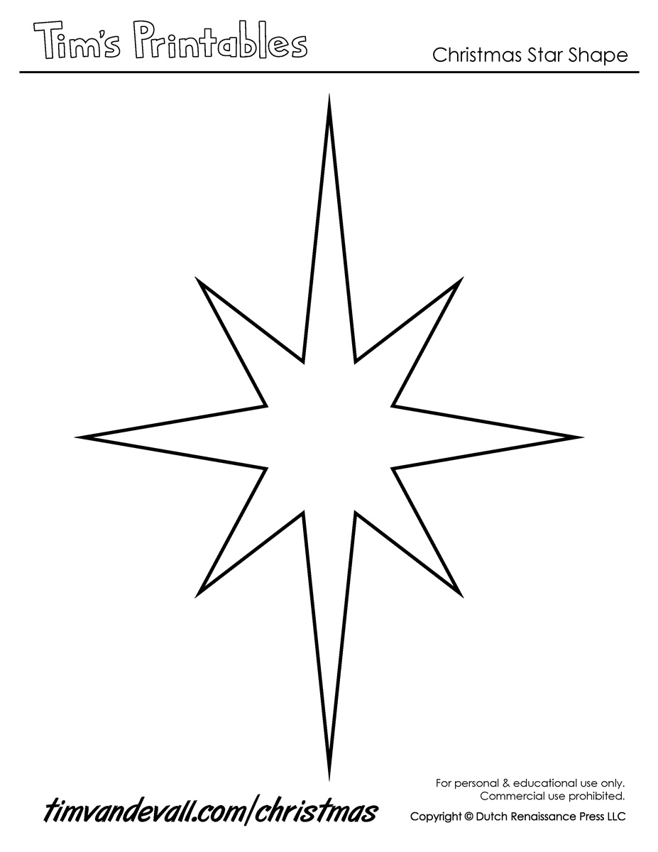 Free Printable Star Template - FreePrintableTM.com | FreePrintableTM.com