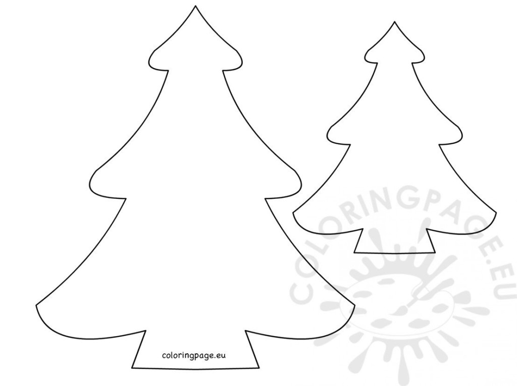 Christmas Tree Pattern Printable Coloring Page