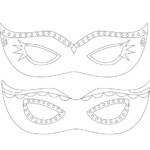 Color Your Own Mardi Gras Mask Mardi Gras Mask Mardi