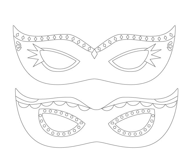 Color Your Own Mardi Gras Mask Mardi Gras Mask Mardi 