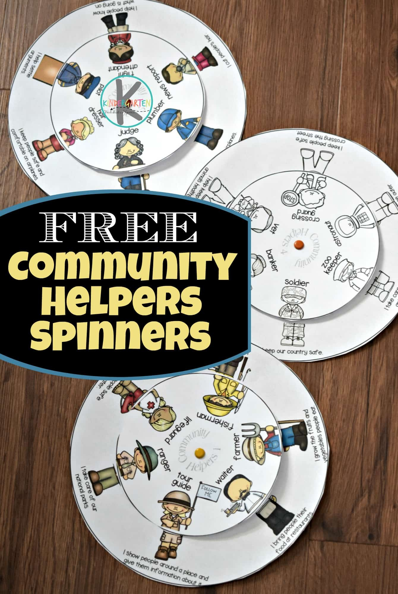 Community Helpers Printables Spin The Wheel