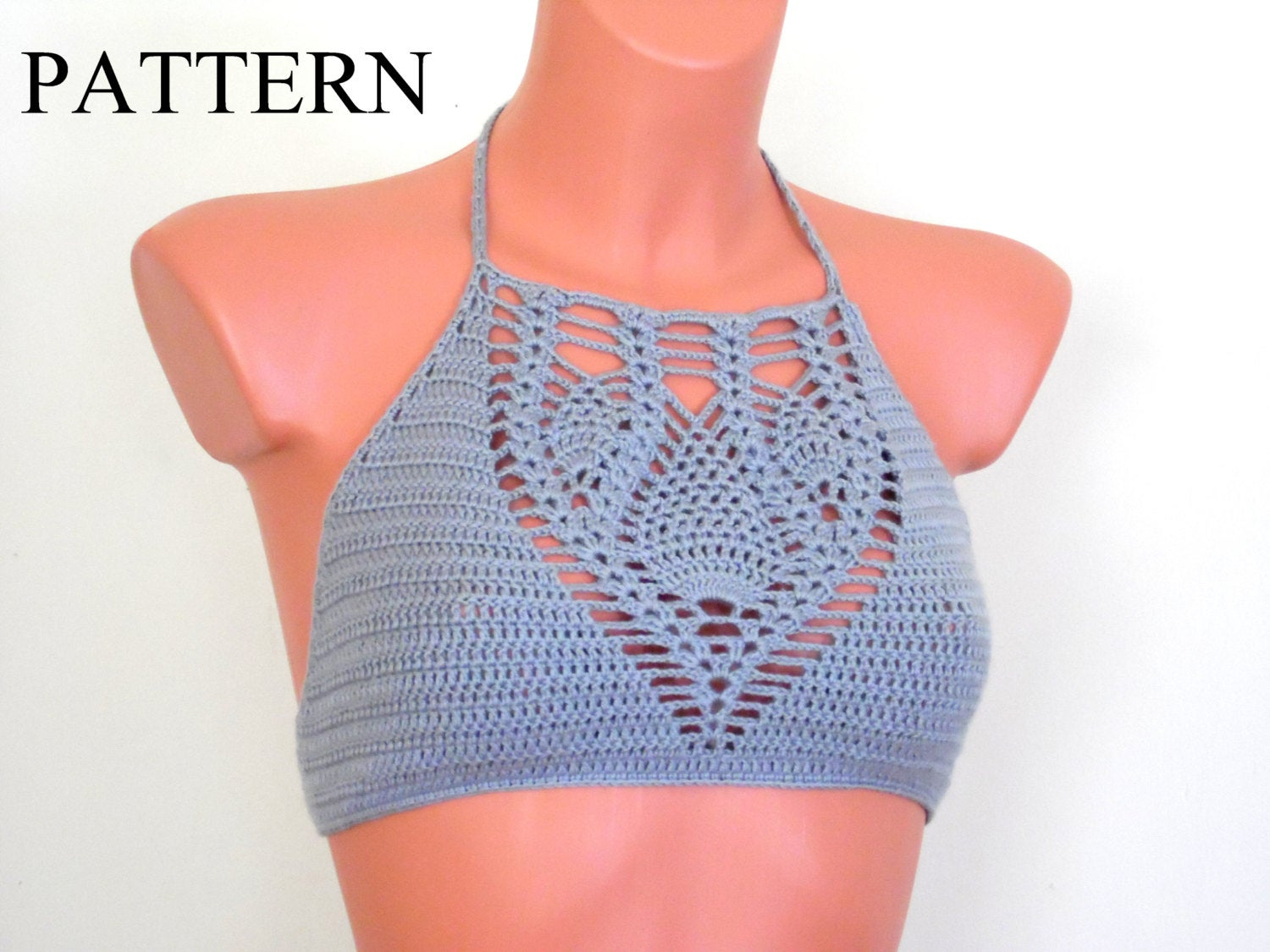 Crochet Halter Top Pattern Halter Top Pattern Bikini Top