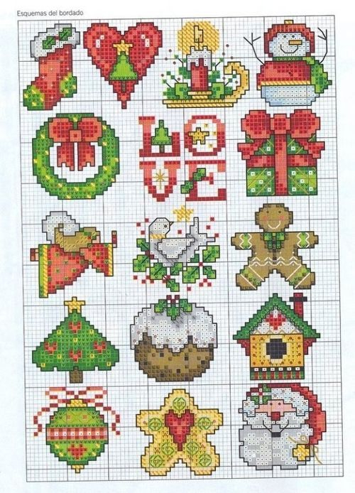 Cross Stitch Christmas Ornament Motifs Cross Stitch 