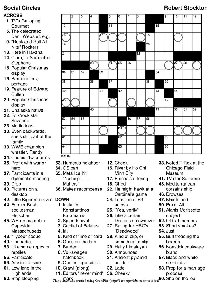 Crossword Puzzles Printable Free Printable Crossword