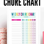 Customizable Chore Chart For Kids Free Printable The