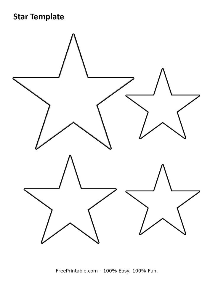 Customize Your Free Printable Star Template Star 