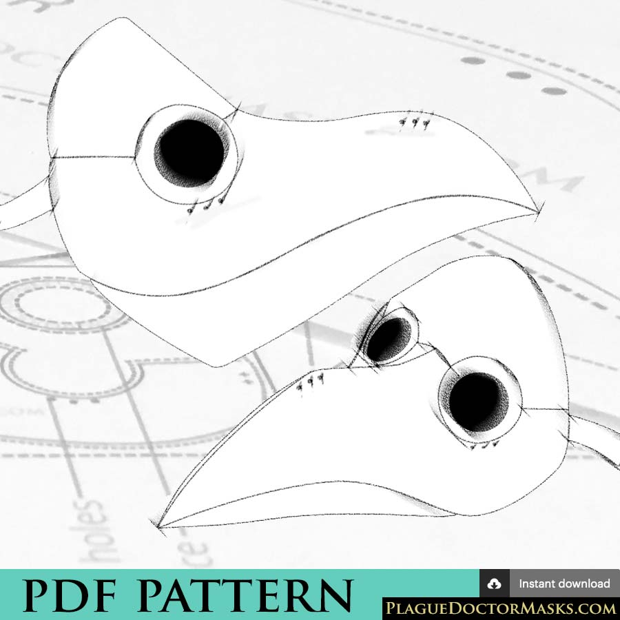 Free Printable Plague Doctor Mask Pattern FreePrintableTM