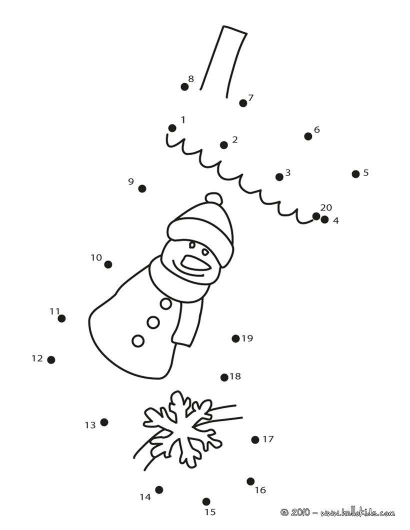 Dot To Dot Winter Theme Preschool