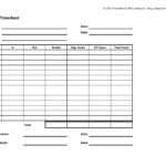Download Weekly Timesheet Template Excel PDF RTF