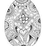 Easter Egg Printable Coloring Page OOLY