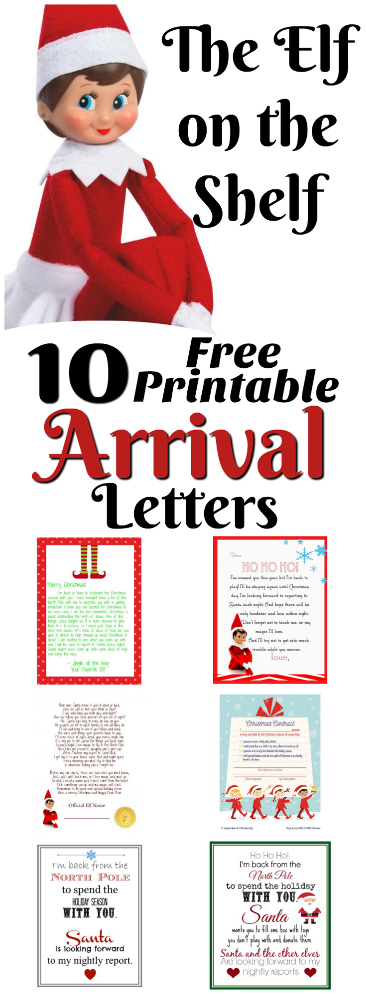 Elf On The Shelf Ideas For Arrival 10 Free Printables 