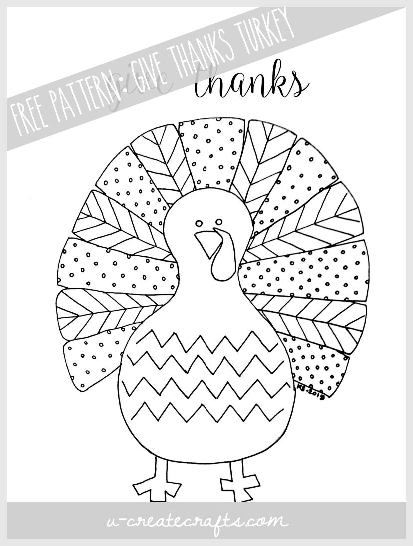 Fall Turkey Printable U Create